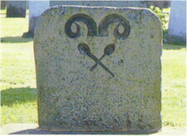 Back of the Tombstone of William 
