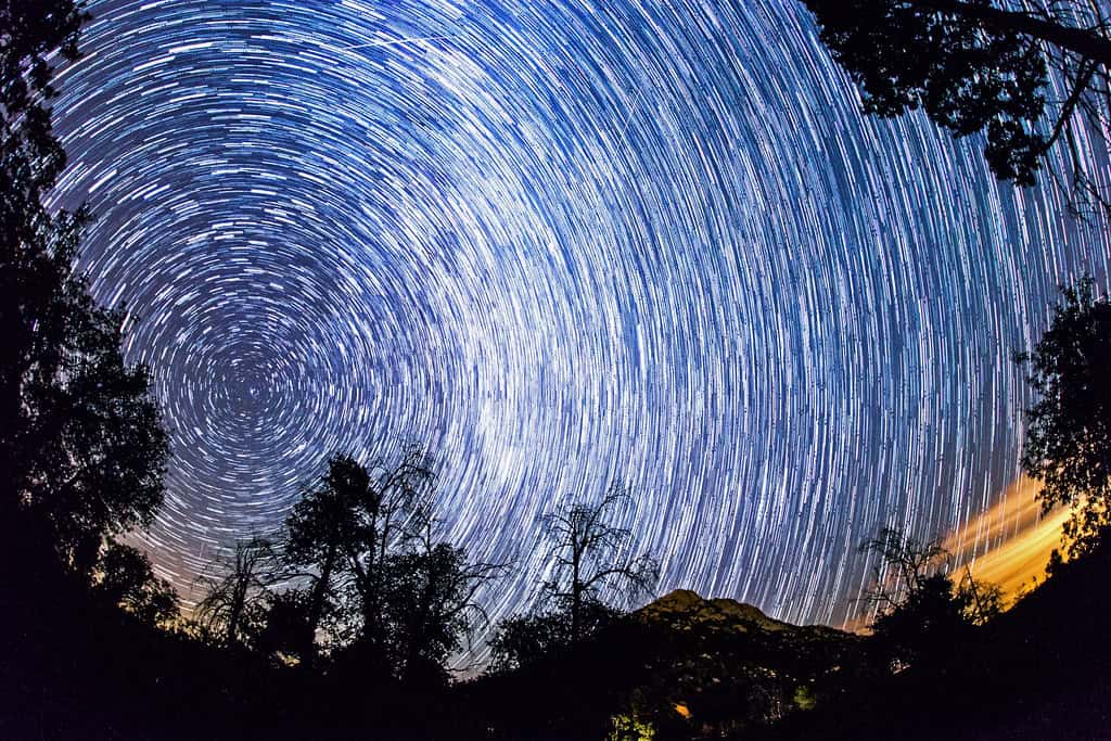 Star Trails - With a Couple Perseids at Cuyamaca Rancho State Park